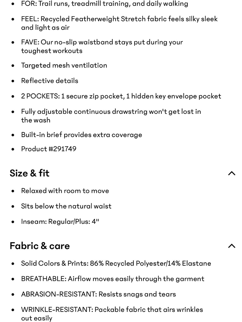 Athleta Mesh Run Racer Short - Picture 4 of 4